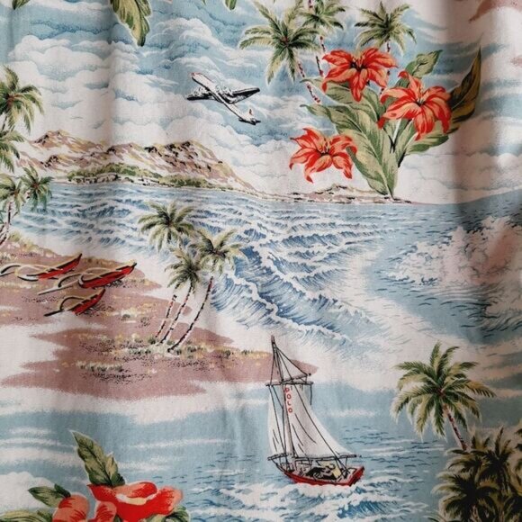 POLO by Ralph Lauren Cotton Swim Board Shorts Ocean & Beach Pattern Men's Sz M - Picture 6 of 13